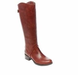Size 6 Merona Riding boots cognac Bonnie NWT